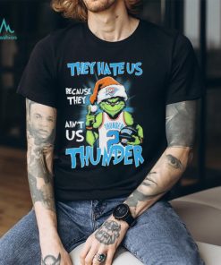 Official the Grinch They Hate Us Because Ain’t Us Oklahoma City Thunder Christmas Shirt