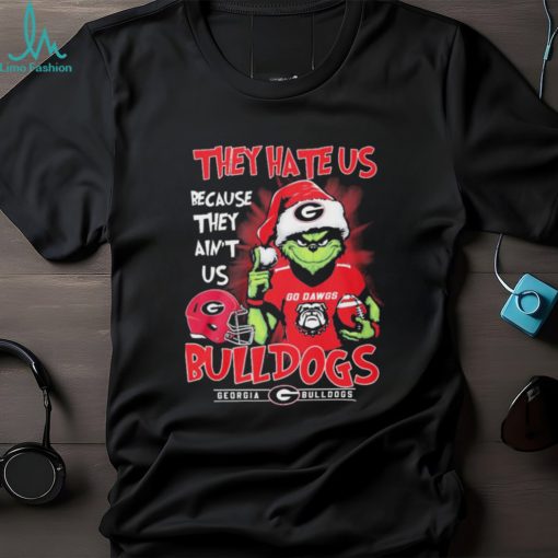 Official they Hate Us Because Ain’t Us The Grinch Georgia Buldogs Sec Champions Christmas Shirt