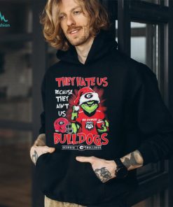 Official they Hate Us Because Ain’t Us The Grinch Georgia Buldogs Sec Champions Christmas Shirt
