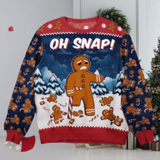 Oh Snap Gingerbread Funny Christmas Ugly Sweater