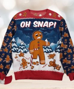 Oh Snap Gingerbread Funny Christmas Ugly Sweater