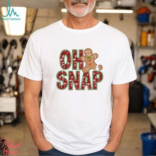 Oh Snap faux glitter gingerbread Shirt