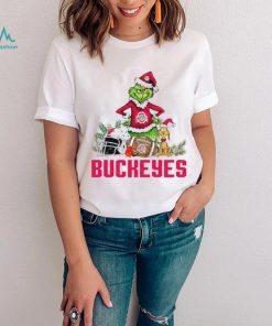 Ohio State Buckeyes Grinch and Max dog funny Christmas shirt