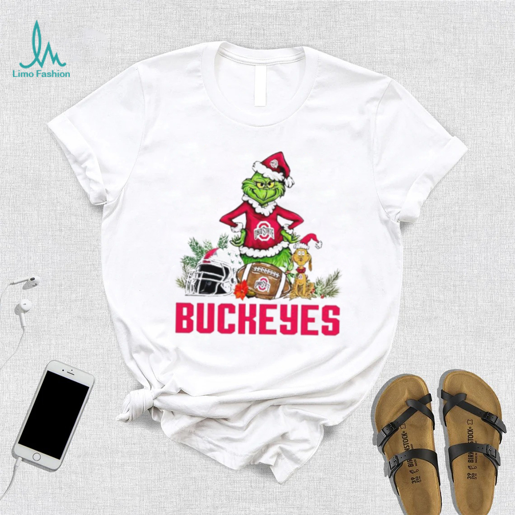 Ohio State Buckeyes Grinch and Max dog funny Christmas shirt Ohio State Buckeyes Grinch and Max dog funny Christmas shirt