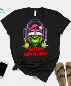 Ohio State Buckeyes Grinch middle finger haters gonna hate shirt