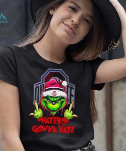 Ohio State Buckeyes Grinch middle finger haters gonna hate shirt