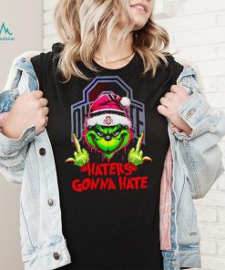 Ohio State Buckeyes Grinch middle finger haters gonna hate shirt