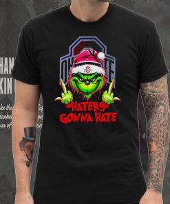 Ohio State Buckeyes Grinch middle finger haters gonna hate shirt