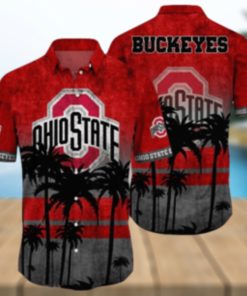 Ohio State Buckeyes Logo Coconut Tropical Hawaiian Shirt Beach Gift For Fans