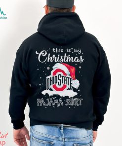Ohio State Buckeyes Logo Santa Hat This Is My Christmas Pajama Shirt