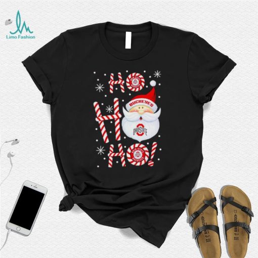 Ohio State Buckeyes Santa Claus ho ho ho shirt