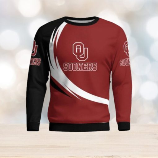 Oklahoma Sooners Simple Vintage 3D Sweater Christmas Gift For Fans