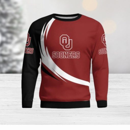 Oklahoma Sooners Simple Vintage 3D Sweater Christmas Gift For Fans