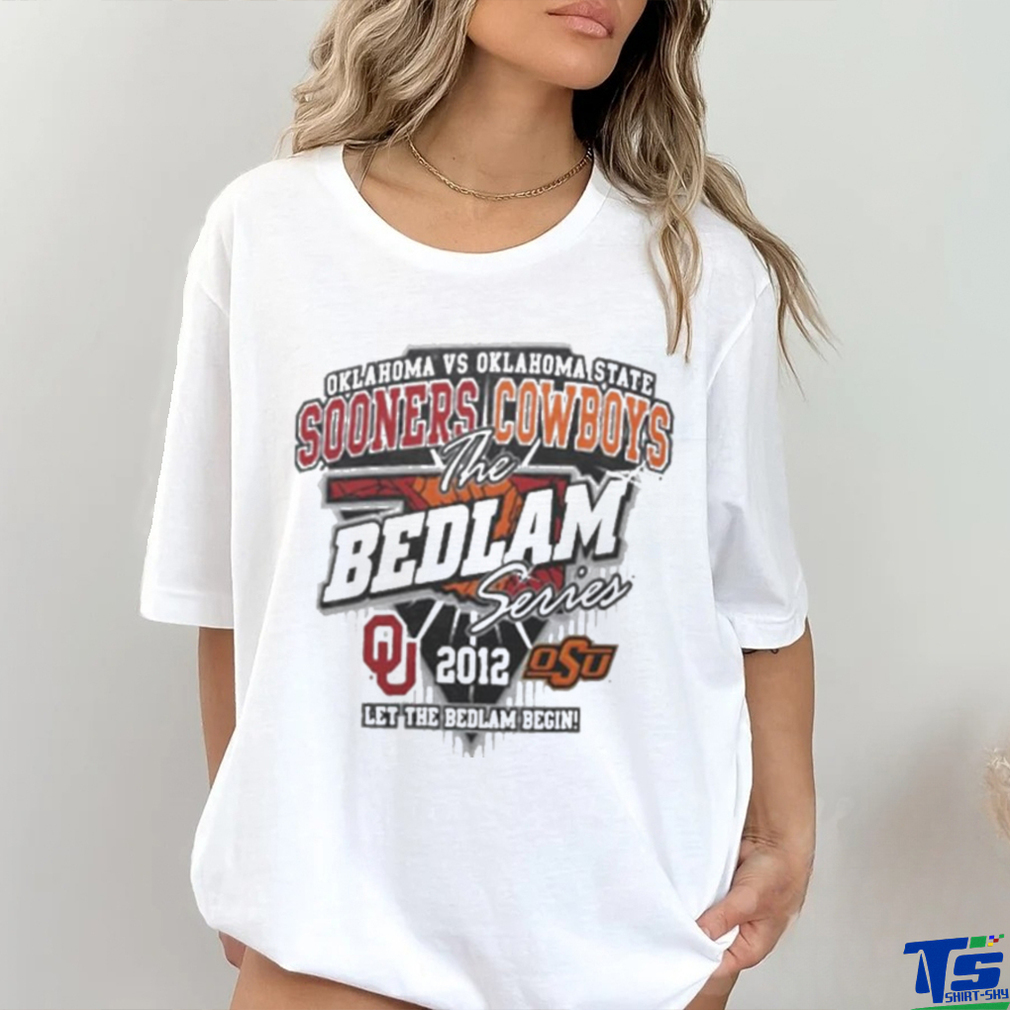 Oklahoma Sooners vs. Oklahoma State Cowboys 2012 Bedlam Series Game Day T Shirt Oklahoma Sooners vs. Oklahoma State Cowboys 2012 Bedlam Series Game Day T Shirt