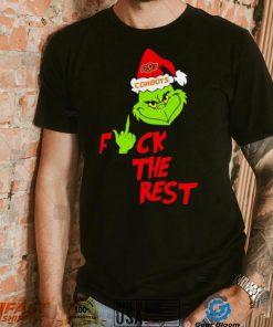 Oklahoma State Cowboys Santa Grinch fuck the rest shirt