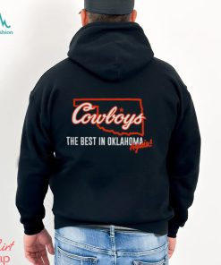 Oklahoma State Cowboys The best in Oklahoma again basketball map shirt