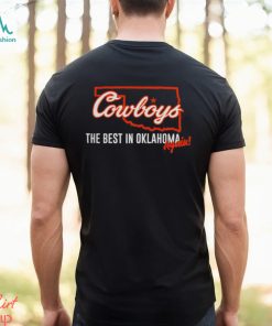 Oklahoma State Cowboys The best in Oklahoma again basketball map shirt