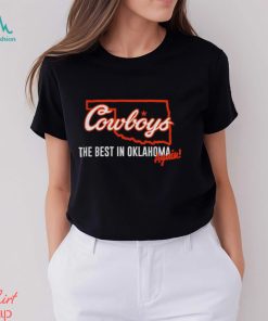 Oklahoma State Cowboys The best in Oklahoma again basketball map shirt