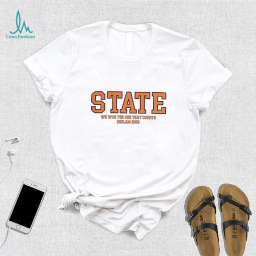 Oklahoma State Cowboys football we won the one that counts Bedlam 2023 shirt