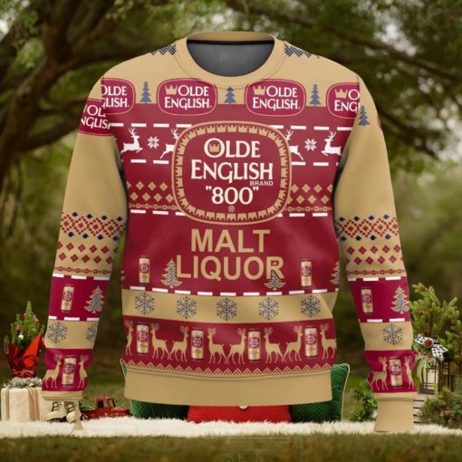 Olde English 800 Ugly Christmas Sweater 2023 Christmas Gift 3D Sweater