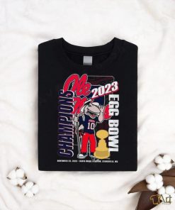 Ole Miss Rebels 2023 Egg Bowl Champions Tony The Landshark Mascot Shirt