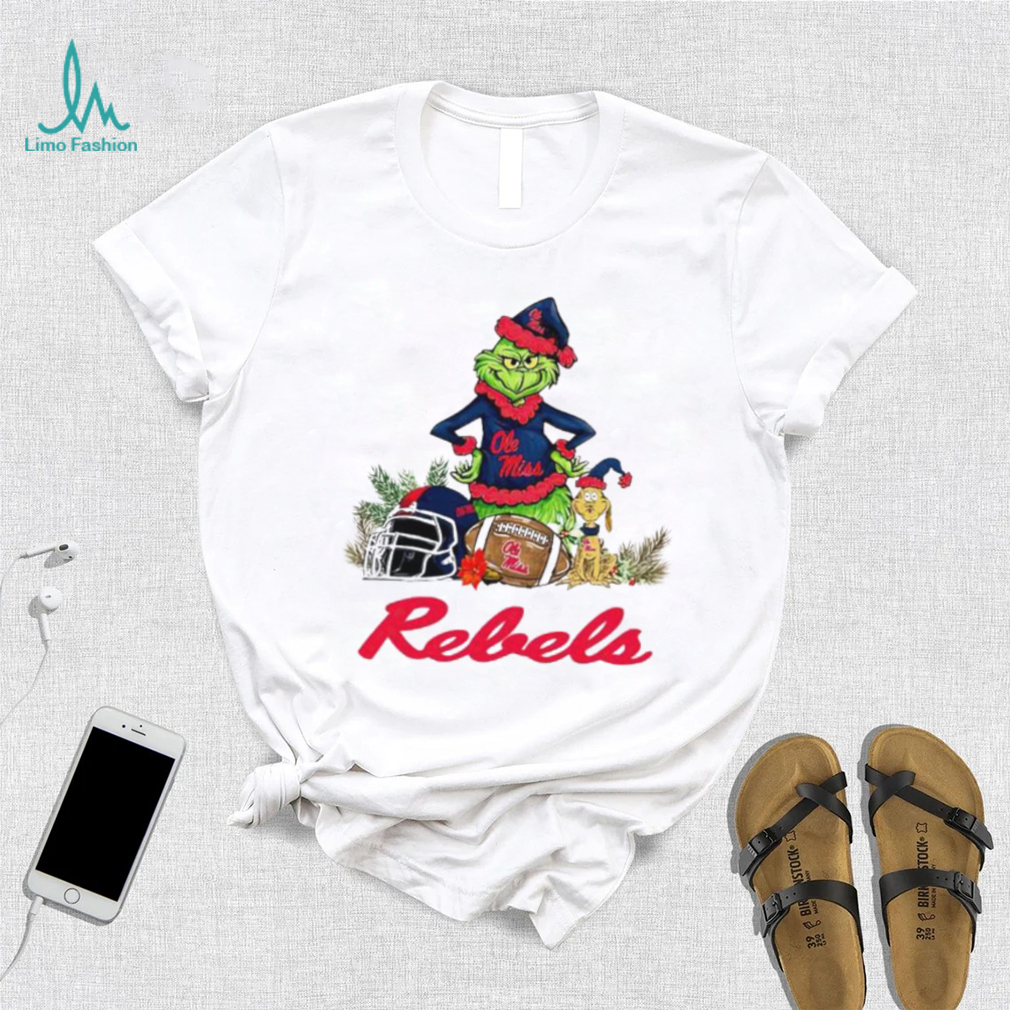 Ole Miss Rebels Grinch and Max dog funny Christmas shirt Ole Miss Rebels Grinch and Max dog funny Christmas shirt