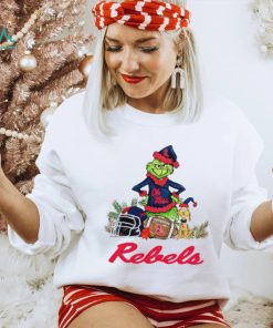 Ole Miss Rebels Grinch and Max dog funny Christmas shirt, hoodie, sweater, long sleeve and tank top Ole Miss Rebels Grinch and Max dog funny Christmas shirt