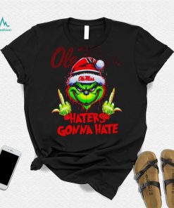 Ole Miss Rebels Grinch middle finger haters gonna hate shirt