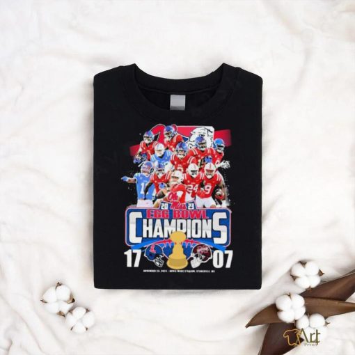 Ole Miss Rebels Team 2023 Egg Bowl Champions 17 7 Mississippi State Bulldogs Shirt