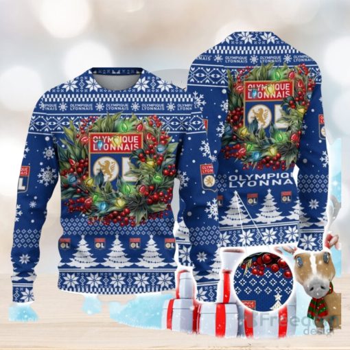 Olympique Lyonnais Ugly Christmas Sweater Gift Ideas For Fans