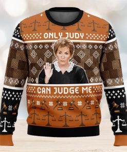 Only Judy Can Judge Me Judge Judy Ugly Christmas Sweater