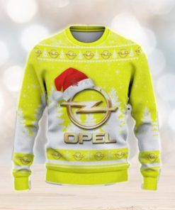 Opel Ugly Christmas Sweater Car Lovers Santa Hat Tree Christmas For Fans Gift