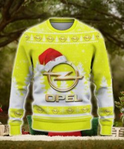 Opel Ugly Christmas Sweater Car Lovers Santa Hat Tree Christmas For Fans Gift