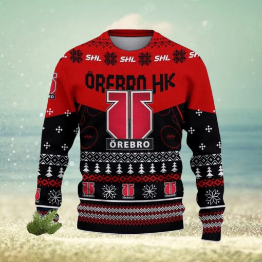 Orebro HK Snowflakes Tree Custom Name Ugly Christmas Sweater New For Fans Gift Holidays Christmas