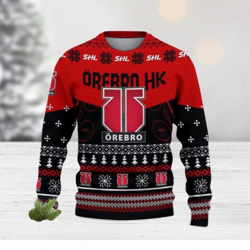 Orebro HK Snowflakes Tree Custom Name Ugly Christmas Sweater New For Fans Gift Holidays Christmas