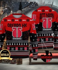 Orebro HK Ugly Christmas Sweater Logo Custom Name Gift Fans