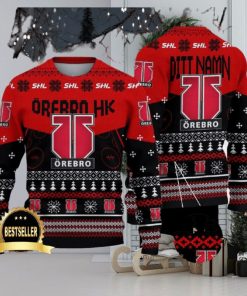 Orebro HK Ugly Christmas Sweater Logo Custom Name Gift Fans