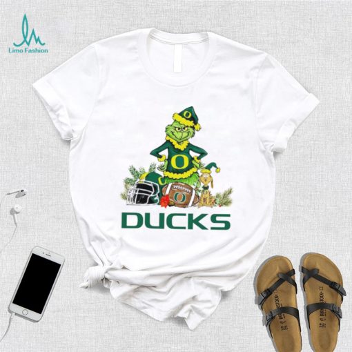 Oregon Ducks Grinch and Max dog funny Christmas shirt