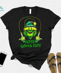 Oregon Ducks Grinch middle finger haters gonna hate shirt mens t shirt