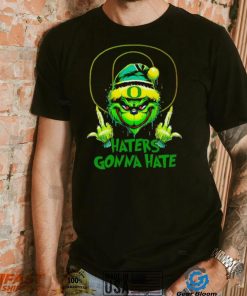 Oregon Ducks Grinch middle finger haters gonna hate shirt mens t shirt