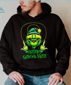 Oregon Ducks Grinch middle finger haters gonna hate shirt mens t shirt
