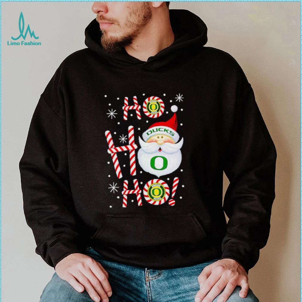 Oregon Ducks Santa Claus ho ho ho shirt Oregon Ducks Santa Claus ho ho ho shirt