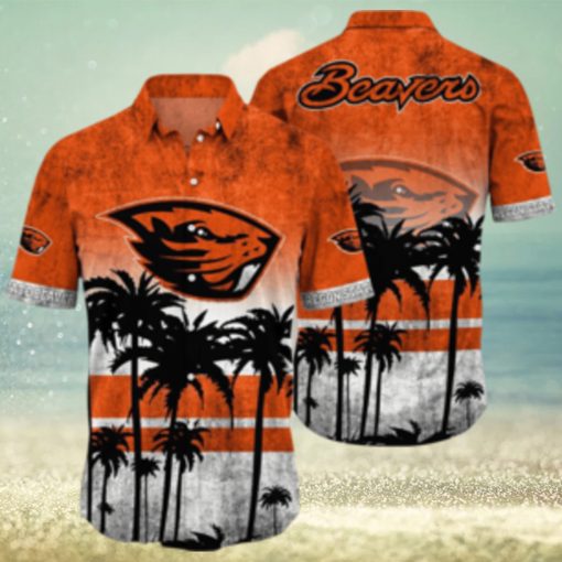 Oregon State Beavers Logo Coconut Tropical Hawaiian Shirt Beach Gift For Fans