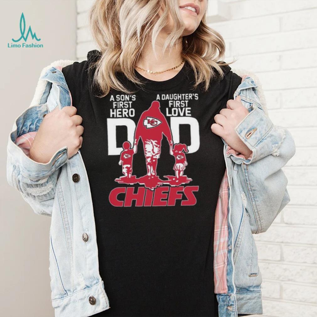 Original A Son’s First Hero Dad A Daughter’s First Love Dad Kansas City Chiefs T Shirt Original A Son’s First Hero Dad A Daughter’s First Love Dad Kansas City Chiefs T Shirt