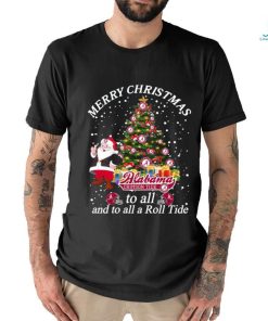 Original Alabama Crimson Tide Santa Claus Merry Christmas To All And To All A Roll Tide 2023 Men’s T Shirt