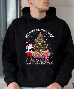 Original Alabama Crimson Tide Santa Claus Merry Christmas To All And To All A Roll Tide 2023 Men’s T Shirt