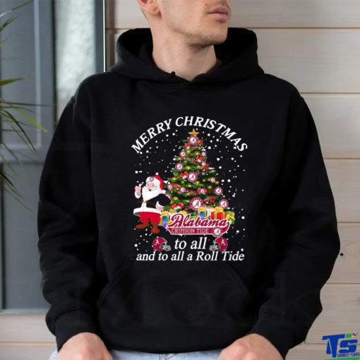 Original Alabama Crimson Tide Santa Claus Merry Christmas To All And To All A Roll Tide 2023 Men’s T Shirt