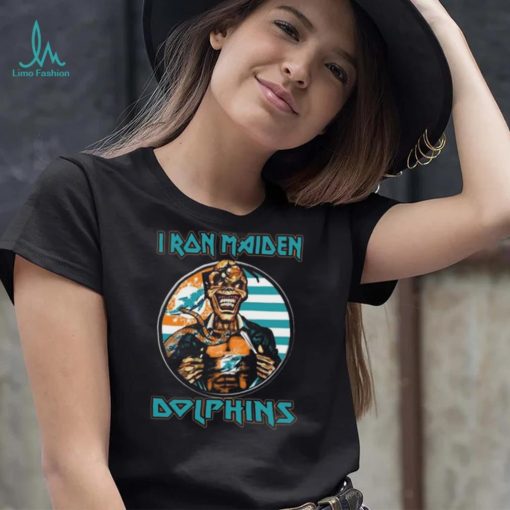 Original Blood Inside Me Iron Maiden Miami Dolphins T Shirt