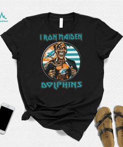 Original Blood Inside Me Iron Maiden Miami Dolphins T Shirt