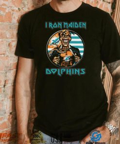 Original Blood Inside Me Iron Maiden Miami Dolphins T Shirt